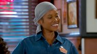Newly-hired June was over the moon but dropped a spoon and gave up real soon on Beyond the Gates | Image: CBS